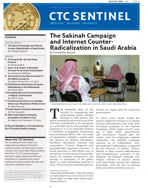 The Sakinah Campaign and Internet Counter-Radicalization in Saudi ...