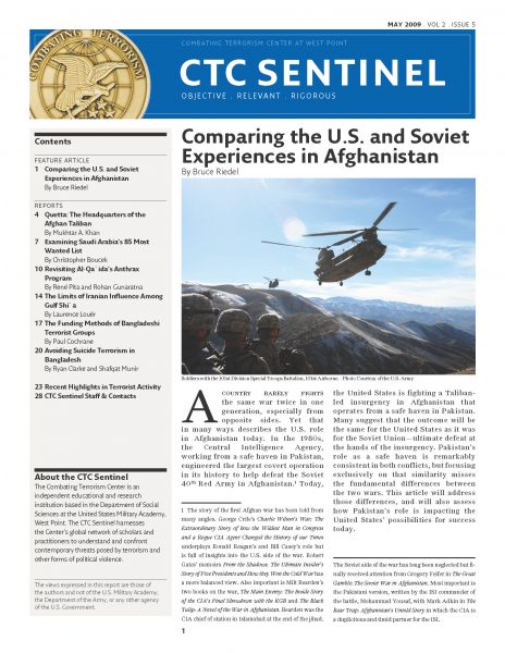 Comparing the U.S. and Soviet Experiences in Afghanistan – Combating ...