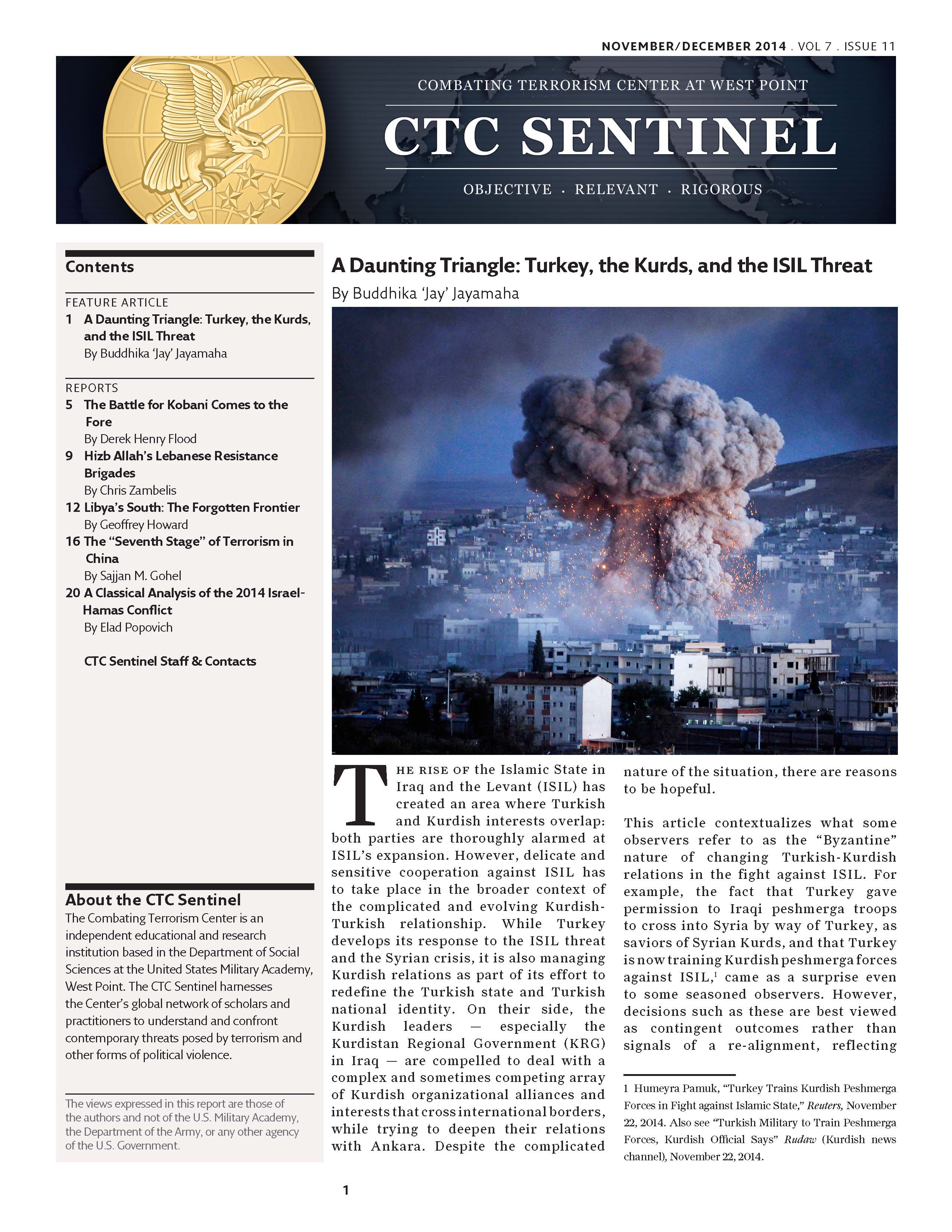 A Classical Analysis Of The 2014 Israel Hamas Conflict Combating